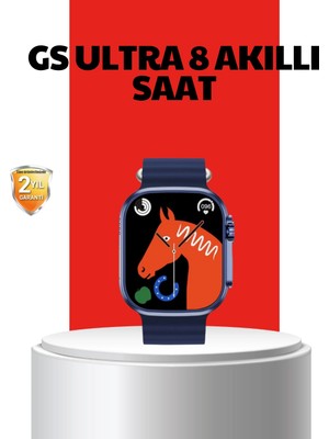 Calperia Akıllı Saat 360 Mah Çoklu Spor Modlu Lacivert Siyah Kordon
