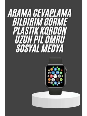 Calperia Akıllı Saat Çok Fonksiyonlu Uyku Takibi Adımsayar Nabız Ölçer Arama Cevaplayan