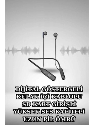 Calperia Alarm ve Titreşim Özellikli Akıllı Saat ve Mikrofonlu Kablolu Bluetooth Kulaklık 60 Saat