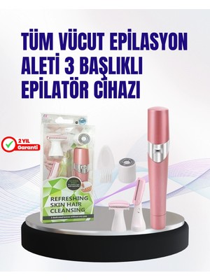 Calperia Ev Tipi Profesyonel Epilasyon Cihazı – Pembe