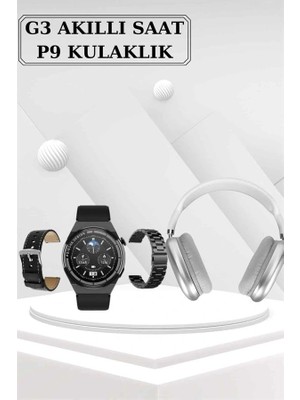 Calperia Yeni Nesil Sesli Görüşme Akıllı Saat ve Powerbank Çoklu Şarj Girişli Bluetooth Kulaklık Nabız Ölçer