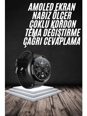 Calperia En Çok Tercih Edilen Akıllı Saat Amoled Ekran Nabız Sensörü Gps Uyumlu Adımsayar