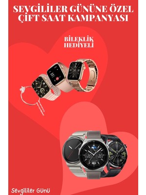 Calperia Sevgiliye Özel Yeni Nesil Akıllı Saat Çiftlere Özel Kampanya Çift Saatleri