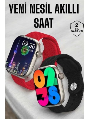 Calperia Akıllı Saat Tema Değiştirme Uyku ve Sağlık Takibi Bluetooth Bağlantılı