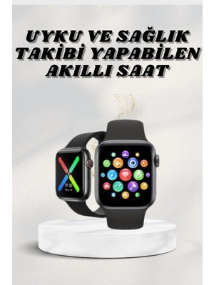 Calperia Akıllı Saat Wireless Şarj Yüksek Çözünürlüklü Müzik Dinleme Sesli Cevaplama