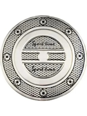 Calperia Tofaş Sport Yakıt Depo Kapağı Alüminyum Sticker Etiket 14.5cm SPRT15