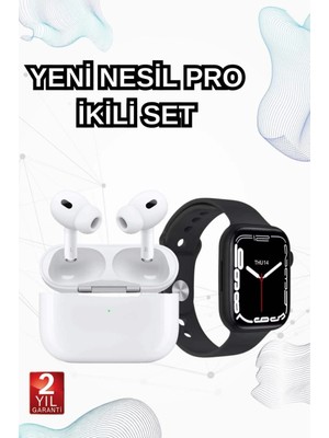 Calperia 2025 Model Akıllı Saat ve Yeni Nesil Pro Bluetooth Kulaklık Tws Yüksek Ses Kaliteli