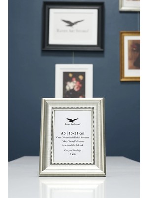 Raven Art Studio Nova A5-15X21CM Platin Resim Fotoğraf Belge Poster Evrak Çerçevesi Korumalı Kırılmaz Pleksi Cam