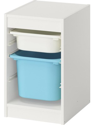 IKEA Trofast Beyaz-Açık Mavi Saklama Ünitesi