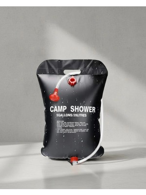 Nexgen Solar Kamp Duşu 20 Litre Taşınabilir Şeffaf Su Seviyeli Dış Mekan Duş Sistemi