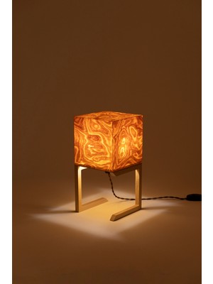 Sade Wooden Lamp Atelier Masa Abajuru