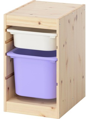 IKEA Trofast Çam-Beyaz-Lila Saklama Ünitesi