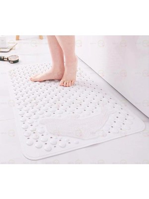 MAİN SHOP Duşa Kabin Küvet Içi Banyo Paspası Vantuzlu Banyo ve Duş Kaydırmazı Yunus Desenli 35 x 68 cm M-10