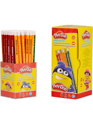 Kitabevimden Play-Doh Kurşun Kalem Renkli Üçgen 72 Li PLAY-KK006