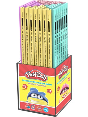 Kitabevimden Play-Doh Kurşun Kalem Woodfree Pastel 72 Li PLAY-KK021