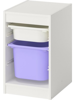 IKEA Trofast Beyaz-Lila Saklama Ünitesi