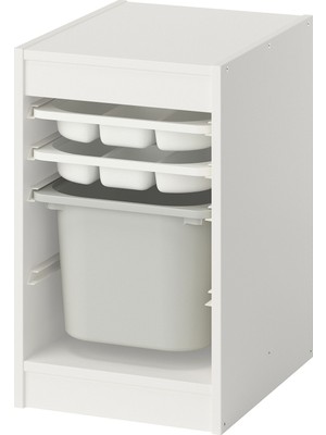 IKEA Trofast Beyaz-Gri Saklama Ünitesi