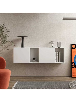 Feyza Design Beyaz Yüksekliği 40 cm Genişliği 120 cm Dresuar