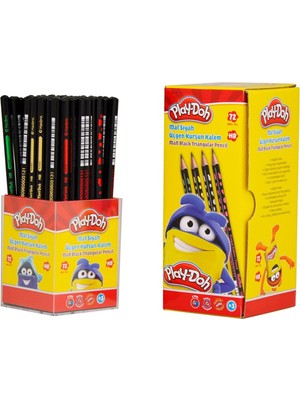 Kitabevimden Play-Doh Kurşun Kalem Mat Üçgen 72 Li Stand PLAY-KK005