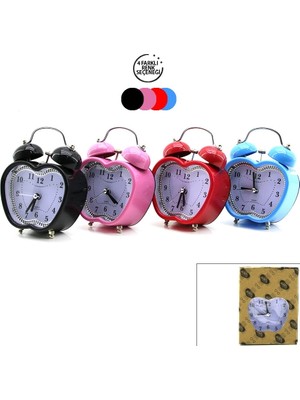 ForWhat Büro Ev Ofis Hediyesi Için Renkli Kalp Masa Çalar Saati