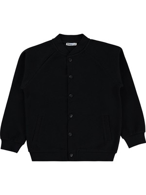 Civil Boys Pike 10-13 Yaş Hırka - Siyah