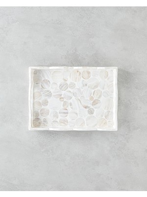 English Home Perrine Dekoratif Tepsi 35X25X5CM Krem