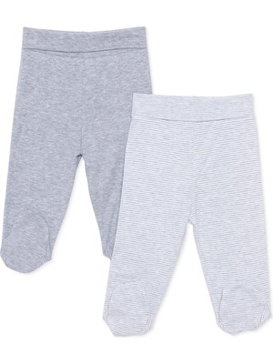 Hellobaby Unisex 2li Alt Çizgili Patikli