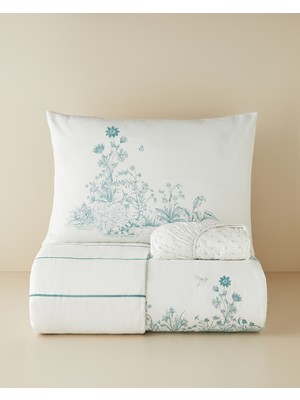 English Home Jouyline Pamuklu Tek Kişilik Nevresim Takımı 160X220 cm Yeşil