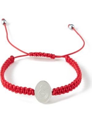 Gs Store Galatasaray Çelik Logo Makrome Bileklik U252273