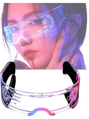 LED Işıklı Gece Gözlüğü Rave Festival ve Yılbaşı Partisi Için ARLSTRTCH-TKND2255