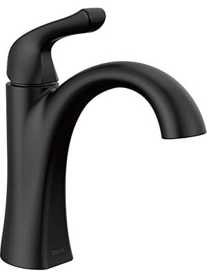 Arvo Mat Siyah Banyo Bataryası, Tek Delikli Banyo Bataryası Siyah, Tek Kolu Banyo Bataryası, Banyo Lavabo Bataryası, Tahliye Montajı Dahil, Mat Siyah 15840LF-BL