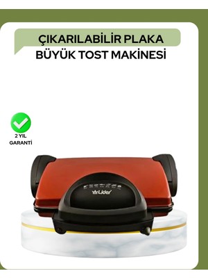 Cenk Xstore 2000 Watt Teflon Tost Makinesi – Geniş Plaka, Ayarlanabilir Isı, Kolay Temizlik