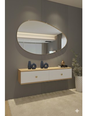 Feyza Design 120CM Çok Renkli Dresuar, Modern Antre Mobilyası