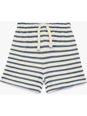 Koton Lastikli Bel Normal Ekru Erkek Çocuk Şort 6SMB40001TK