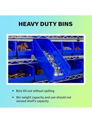 30128 18 4-Inç x 4 Inç Plastik Çöp Kutusu Box Regal Kuş Yuvası, Mavi, Fall 12, 30128