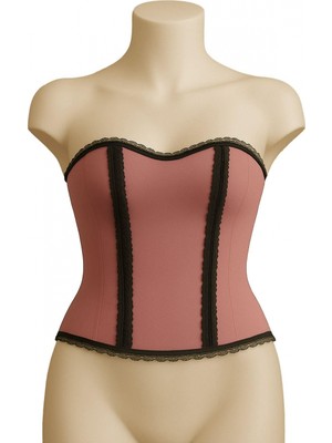 Marsilyan- Pembe Mı Emay 9155 F Fırfırlı Terletici Büstiyer