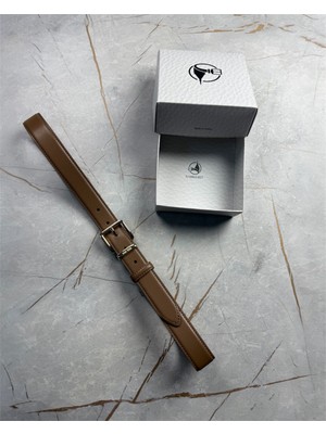 İstanbul Belt Klasik Deri Kadın Kemer – 3 cm – Parlak Altın Ton Tokalı – Dayanıklı, Şık & Gerçek Deriden Kemer