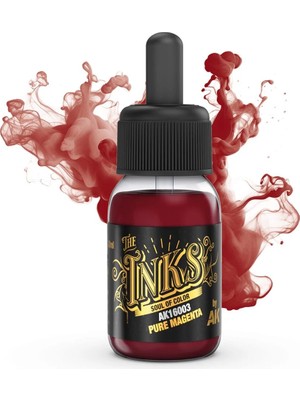 Ak Interactive Ak 16003 30 Ml. Akrilik Mürekkep, Pure Magenta