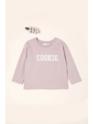 Vauva Sweat Uzun Kollu Ince Tişört Baskılı Uzun Kollu Kız Erkek Sweat