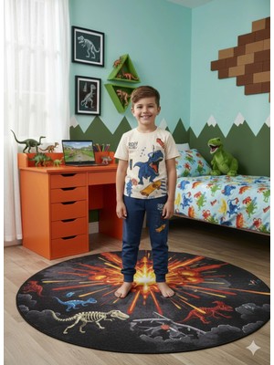 Alyakids Erkek Çocuk Dinozor ve Köpek Balığı Baskılı Alt Üst Takım