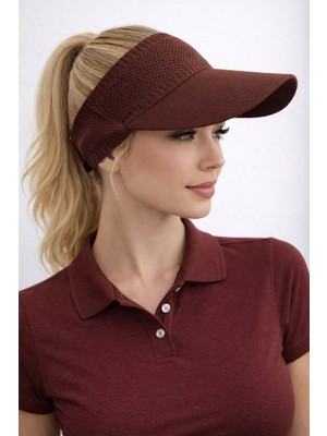 Aydın Şapkacınız Kadın Uv Korumalı Vizör Şapka – Rahat Esnek Lüks Tasarım | Tenisçi Stil Güneş Koruyucu Spor Şapka