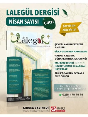 Ahıska Basım Yayın Lalegül Dergisi 158. Sayı Nisan 2026