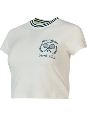Nb New Balance WNT1608 Krem Kadın Tişört