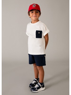 Mayoral Erkek Çocuk 3 Parça Şort T-Shirt Takım Lacivert - 03601