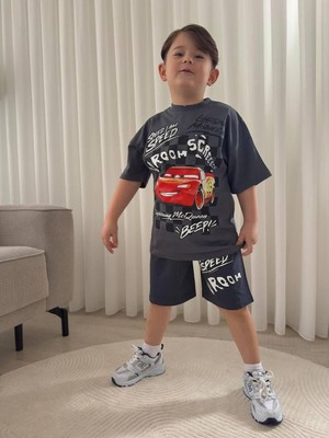 Cg Kids Şimşek Mcqueen Cars Arabalar Erkek Çocuk Tshirt&şort Alt Üst Takım