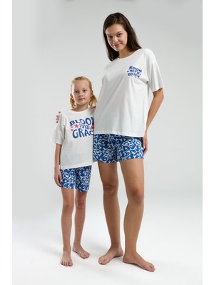 RolyPoly Anne Kız T-Shirt ve Şort Kombin, Anne ve Çocuk Pijamalar Ayrı Ayrı Fiyatlandırılır