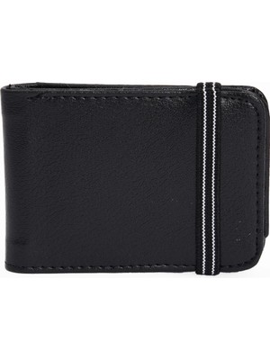 Tudors Suni Deri Siyah Erkek Kartlık