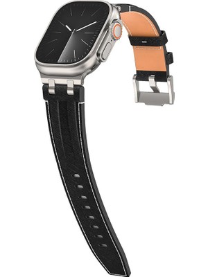 AktarMobile Apple Watch Ultra 2 3 49 mm Uyumlu Denim Kordon Kot Kumaş Premium Kayış