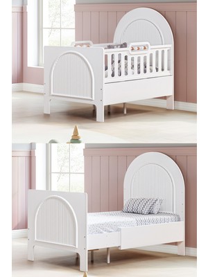 Setay Mdf Beşik, Athena Büyüyen Beşik 90X130 - Athena Karyola 90X190