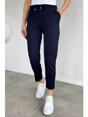 Gülseli Kadın Bel Lastikli Kumaş Pantolon P-00020914